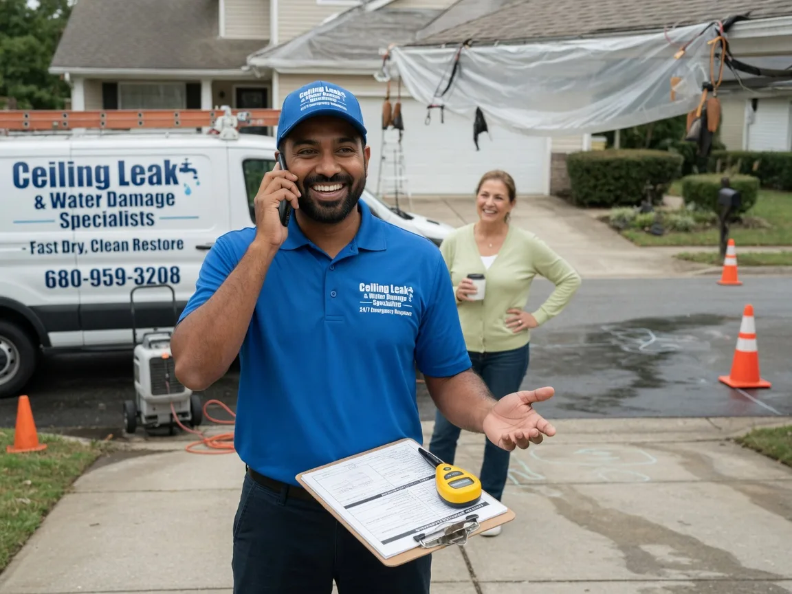 Ceiling Leak Cleanup Diamond, OR FAQs